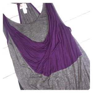 Lavish purple & grey tank top SZ Large